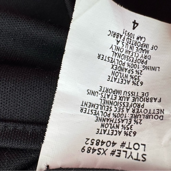 BA nites dress ruffle neckline cinching sexy bodycon tight fitting flattering - Picture 12 of 12